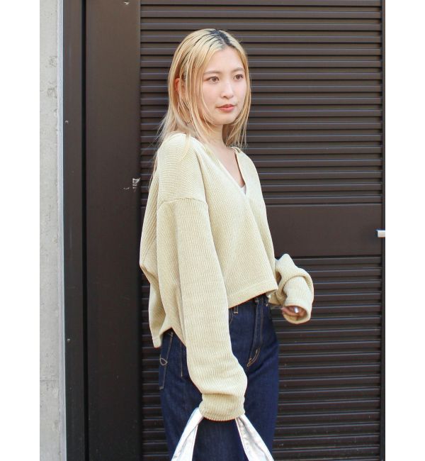 Ungrid「モールダブルフェイスロングスリーブTee」|Tシャツ・カットソー|