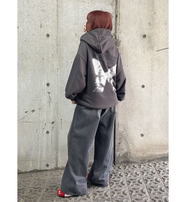 EVRIS「カラールーズワイドデニムパンツ」|デニム|