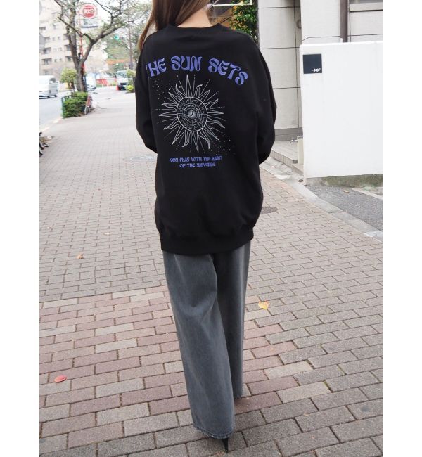 EVRIS「カラールーズワイドデニムパンツ」|デニム|