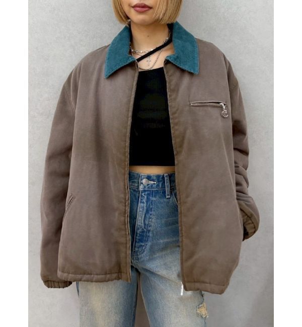 EVRIS「E MOTIF ワークブルゾン」|ブルゾン・スタジャン|ブラウン