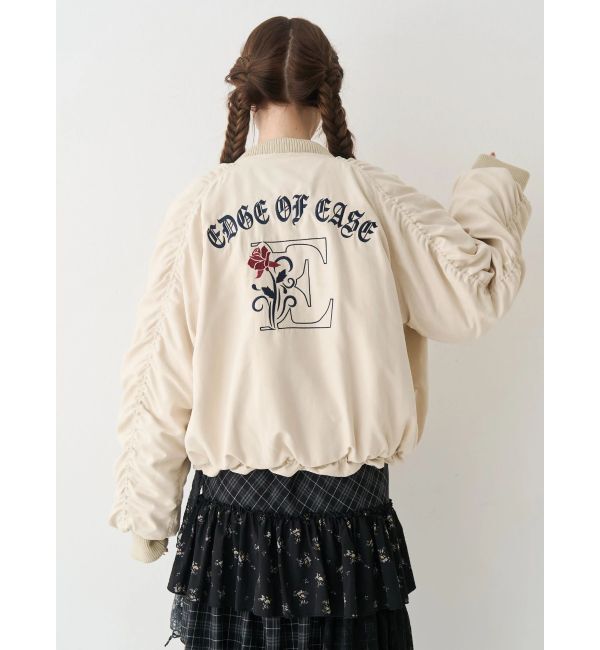 EVRIS「ボリュームギャザーショートMA-1」|ブルゾン・スタジャン|