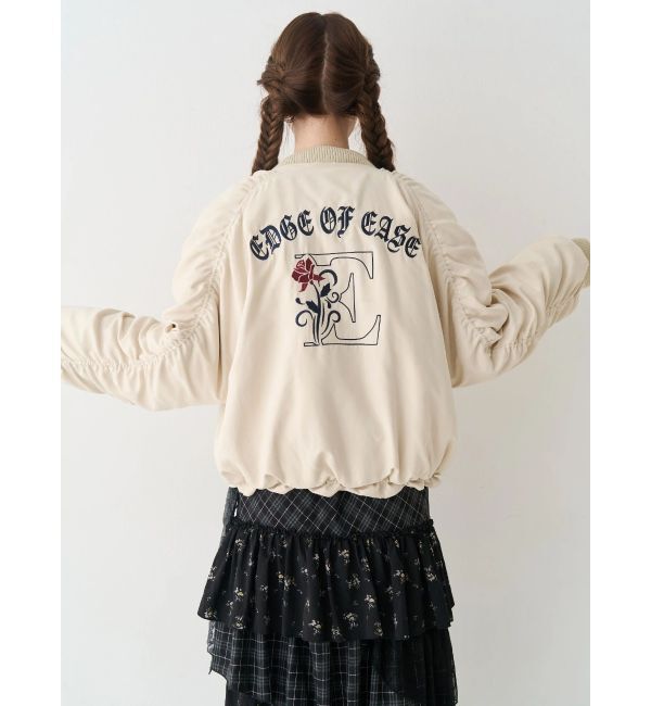 EVRIS「ボリュームギャザーショートMA-1」|ブルゾン・スタジャン|