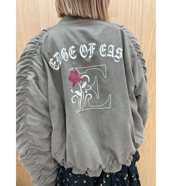 EVRIS「ボリュームギャザーショートMA-1」|ブルゾン・スタジャン|