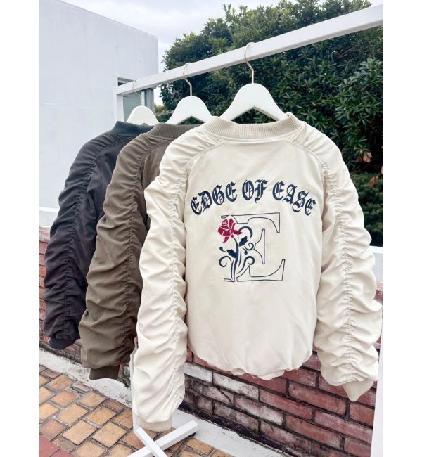 EVRIS「ボリュームギャザーショートMA-1」|ブルゾン・スタジャン|