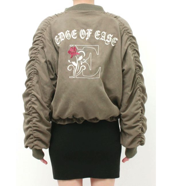 EVRIS「ボリュームギャザーショートMA-1」|ブルゾン・スタジャン|