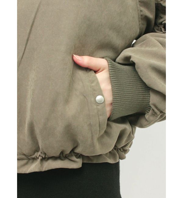 EVRIS「ボリュームギャザーショートMA-1」|ブルゾン・スタジャン|