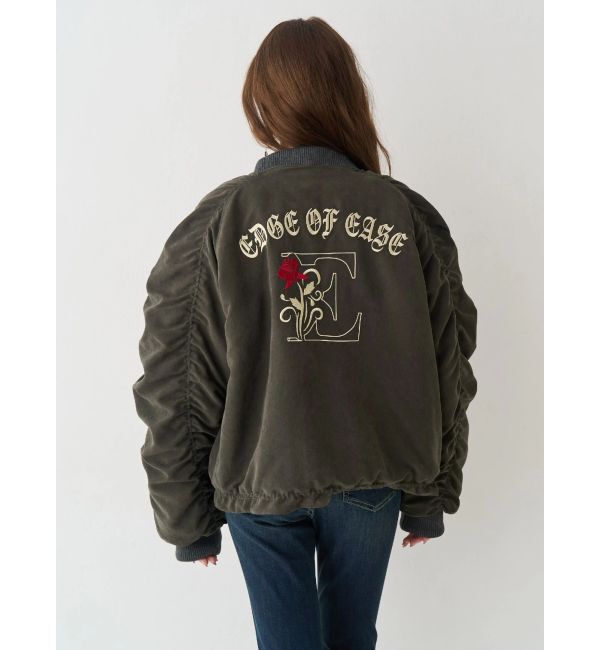 EVRIS「ボリュームギャザーショートMA-1」|ブルゾン・スタジャン|