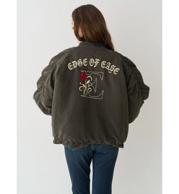 EVRIS「ボリュームギャザーショートMA-1」|ブルゾン・スタジャン|