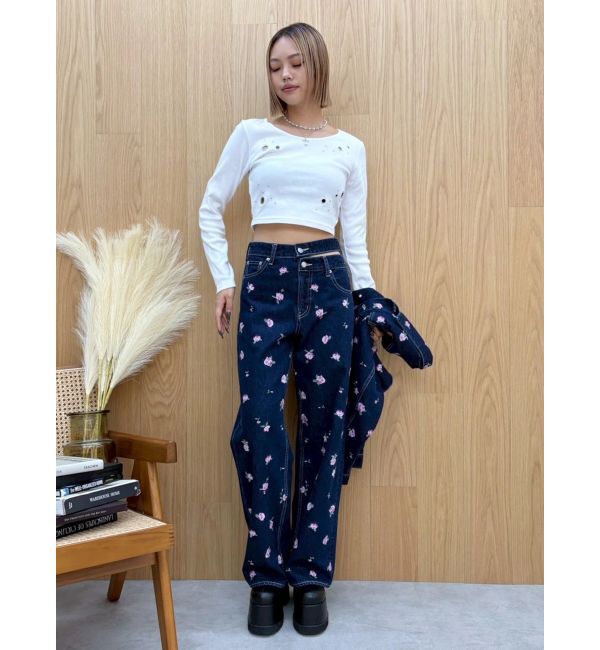 EVRIS「アイレットクロップドロンＴ」|Tシャツ・カットソー|