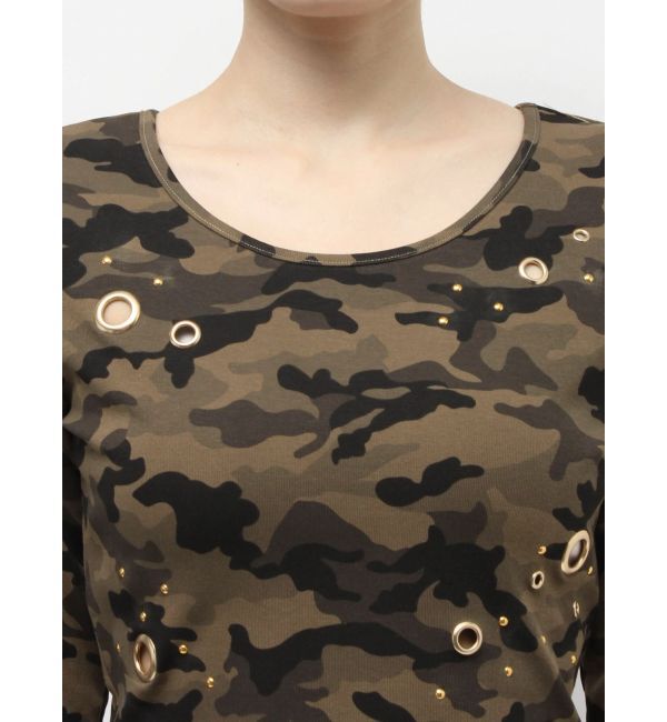 EVRIS「アイレットクロップドロンＴ」|Tシャツ・カットソー|