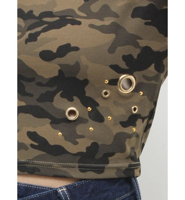 EVRIS「アイレットクロップドロンＴ」|Tシャツ・カットソー|