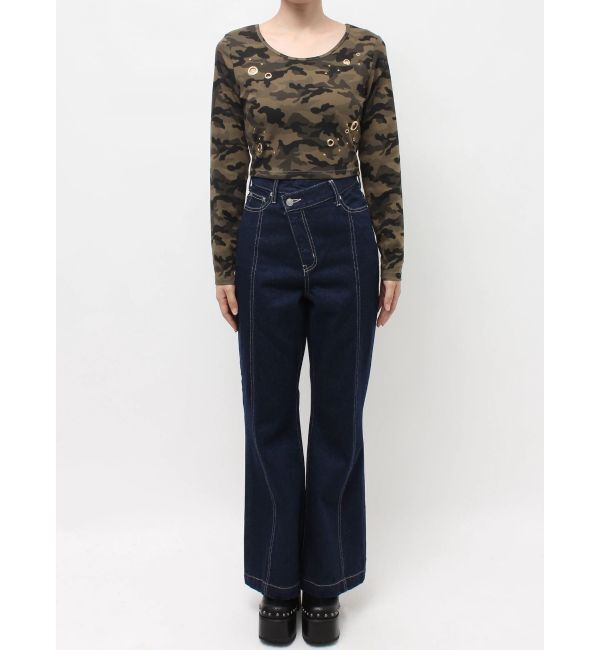 EVRIS「アイレットクロップドロンＴ」|Tシャツ・カットソー|