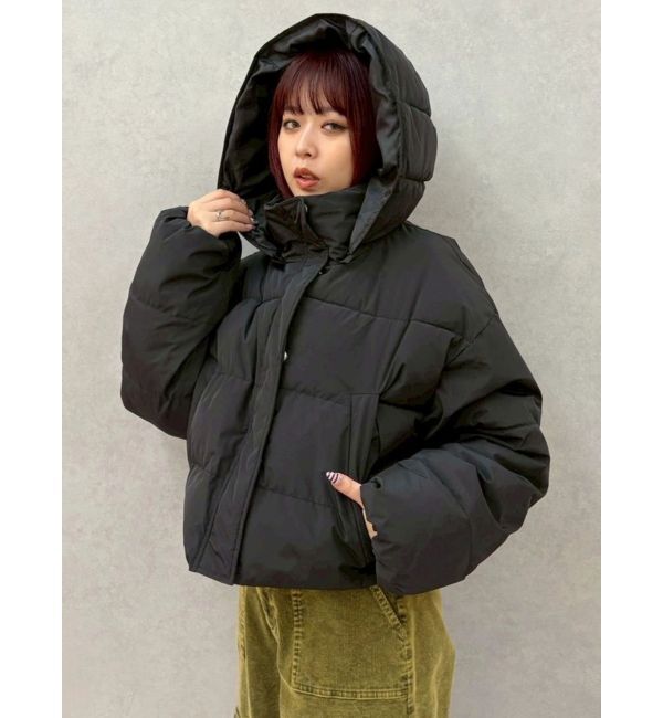 EVRIS「2WAYエアリークロップドブルゾン」|ダウン|