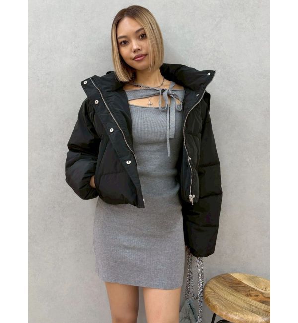 EVRIS「2WAYエアリークロップドブルゾン」|ダウン|