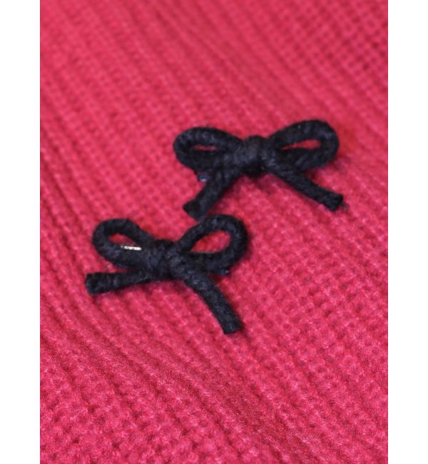 jouetie「ニットリボンピン」|その他|ブラック