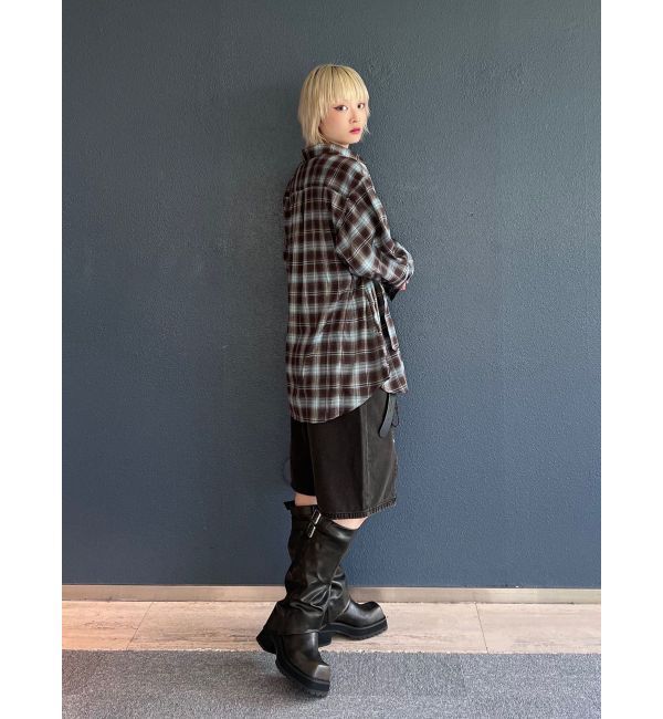 jouetie「ウエストベルトチェックシャツ」|シャツ・ブラウス|