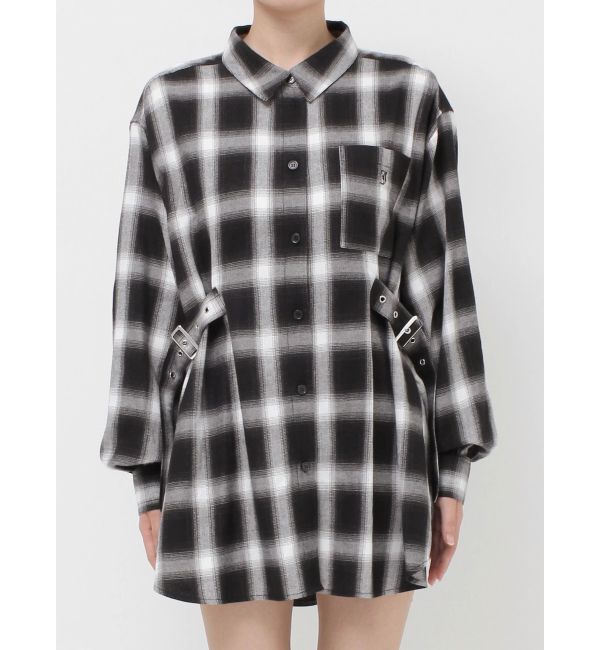 jouetie「ウエストベルトチェックシャツ」|シャツ・ブラウス|