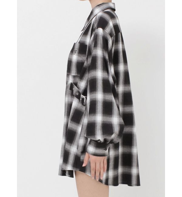 jouetie「ウエストベルトチェックシャツ」|シャツ・ブラウス|