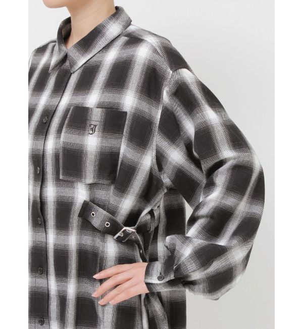 jouetie「ウエストベルトチェックシャツ」|シャツ・ブラウス|