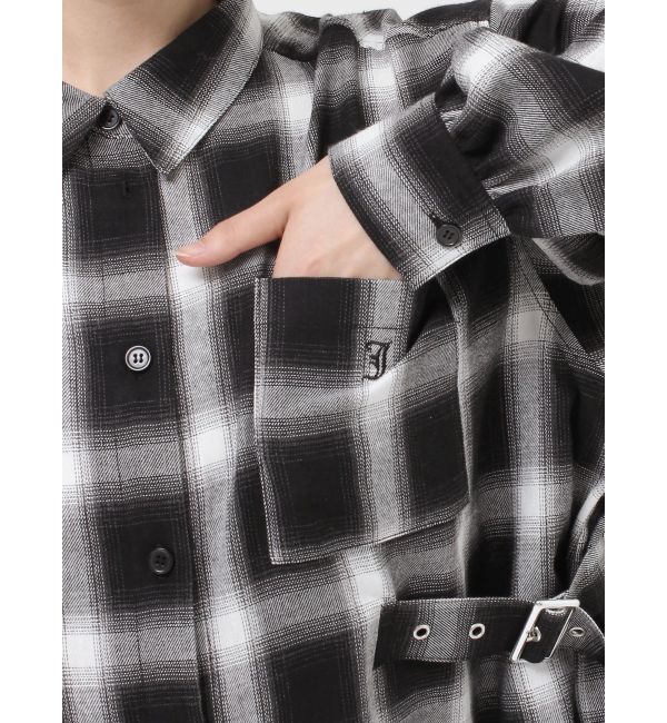 jouetie「ウエストベルトチェックシャツ」|シャツ・ブラウス|