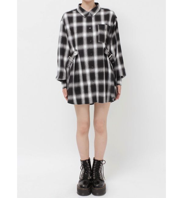 jouetie「ウエストベルトチェックシャツ」|シャツ・ブラウス|