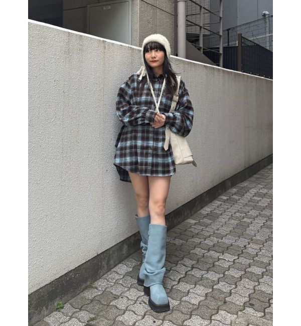 jouetie「ウエストベルトチェックシャツ」|シャツ・ブラウス|