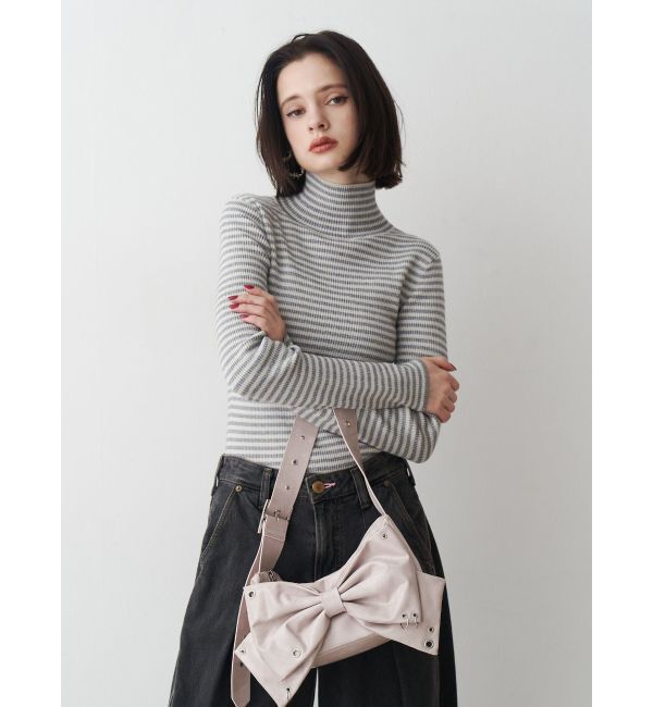 jouetie「ベーシックカラーハイネックニット」|ニット・セーター|