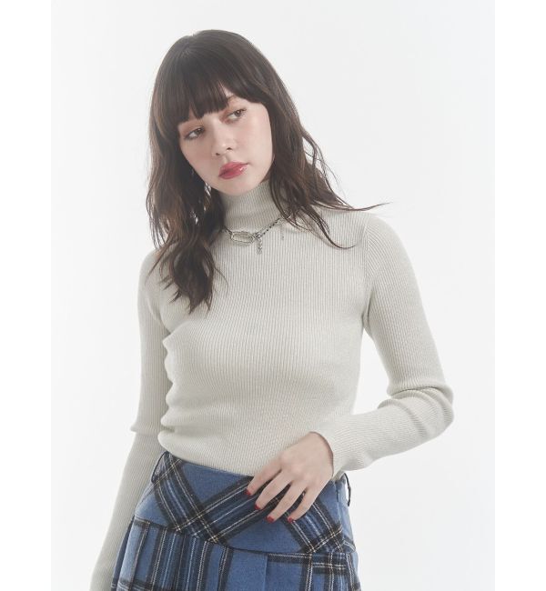 jouetie「ベーシックカラーハイネックニット」|ニット・セーター|
