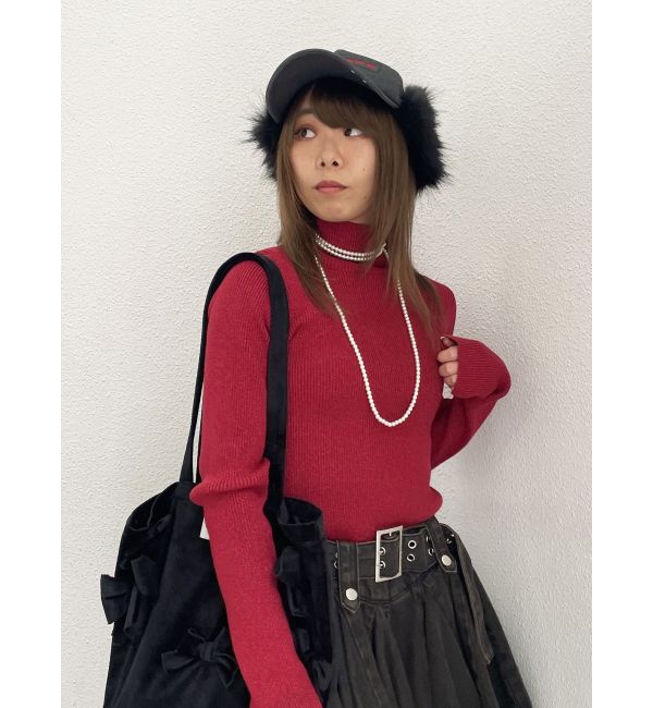 jouetie「ベーシックカラーハイネックニット」|ニット・セーター|