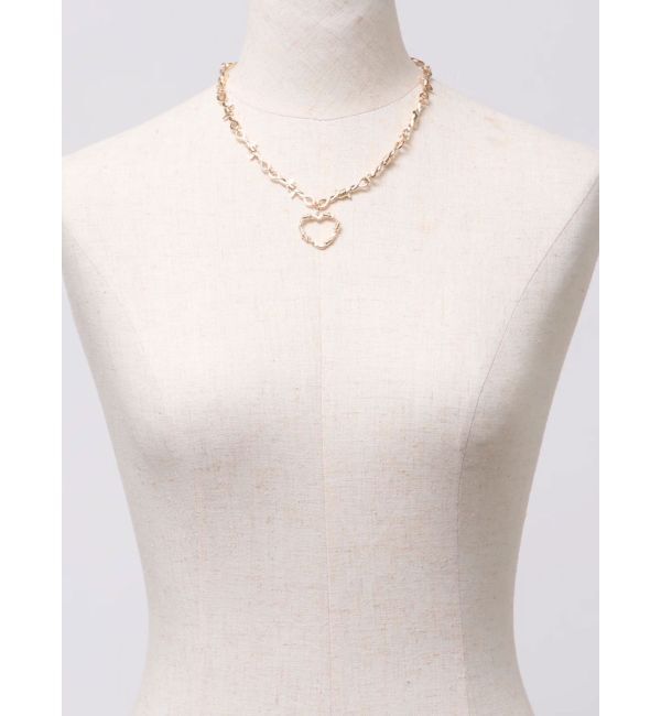 jouetie「ワイヤーライクハートネックレス」|ネックレス|