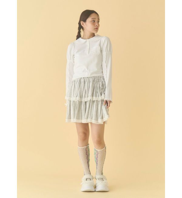 merry jenny「frilly polo tops」|ポロシャツ|