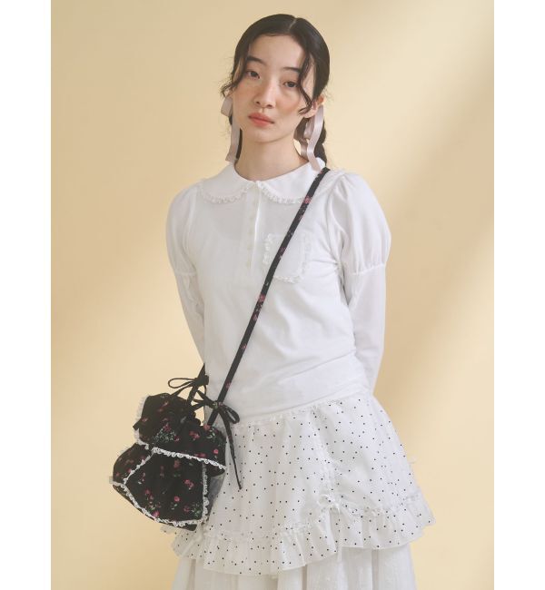 merry jenny「floral square pochette」|ショルダー・メッセンジャー|