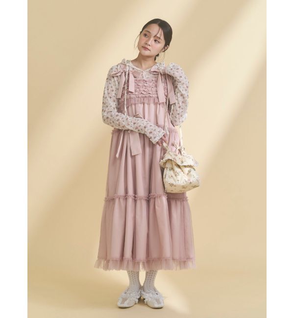 merry jenny「floral square pochette」|ショルダー・メッセンジャー|