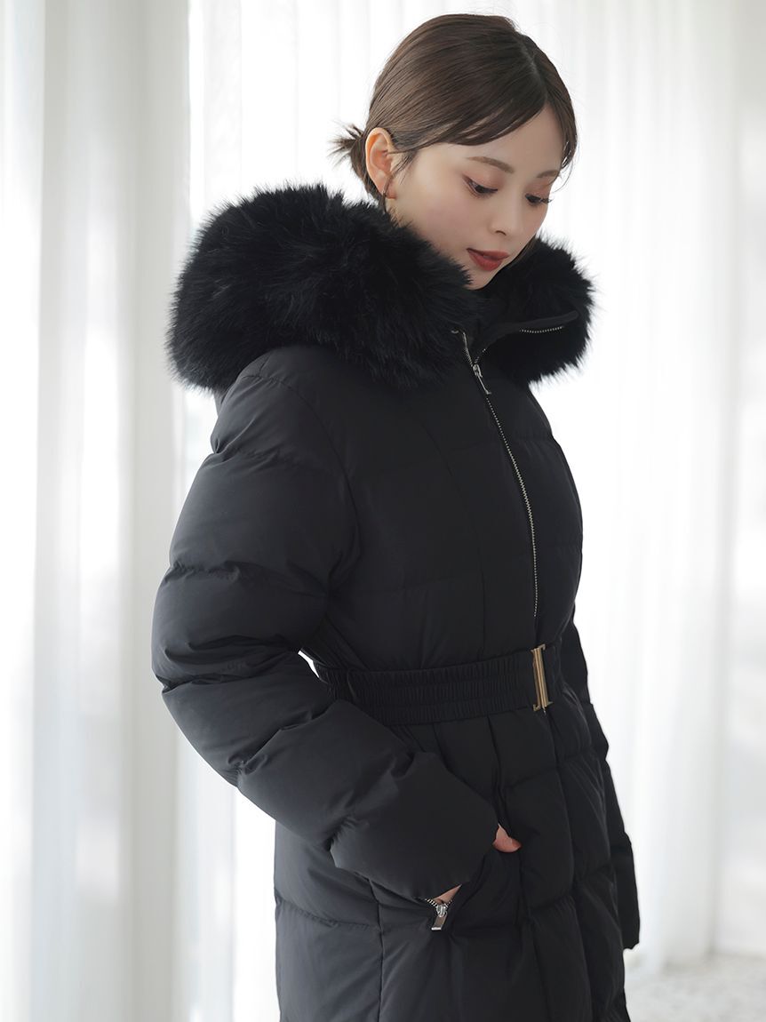 00サイズあり】スタイルアップフレンチダウンロングコート（SNIDEL