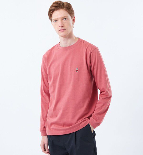 MACKINTOSH PHILOSOPHY「【WEB&一部店舗限定】バッキンガムベア 5.6oz天竺 ワンポイントロンＴ」|Tシャツ・カットソー|レッド