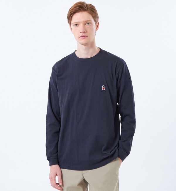MACKINTOSH PHILOSOPHY「【WEB&一部店舗限定】バッキンガムベア 5.6oz天竺 ワンポイントロンＴ」|Tシャツ・カットソー|ネイビー