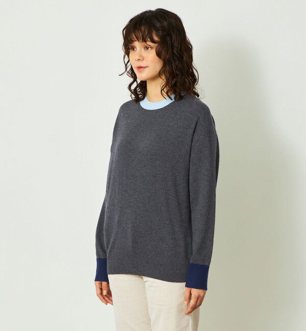 MACKINTOSH PHILOSOPHY「GREY LABEL ウールカシミヤバイカラーニット」|ニット・セーター|