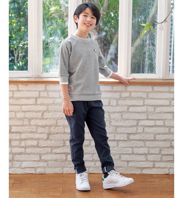 ikka kids「【親子コーデ】ピケレイヤード7分袖Tトレ（120~160cm）」|Tシャツ・カットソー|