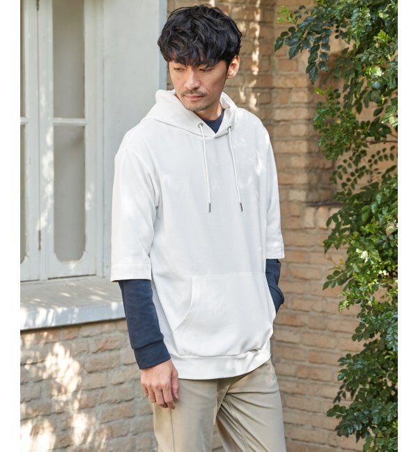 ikka「GOKU楽冷感2WAYパーカ」|Tシャツ・カットソー|