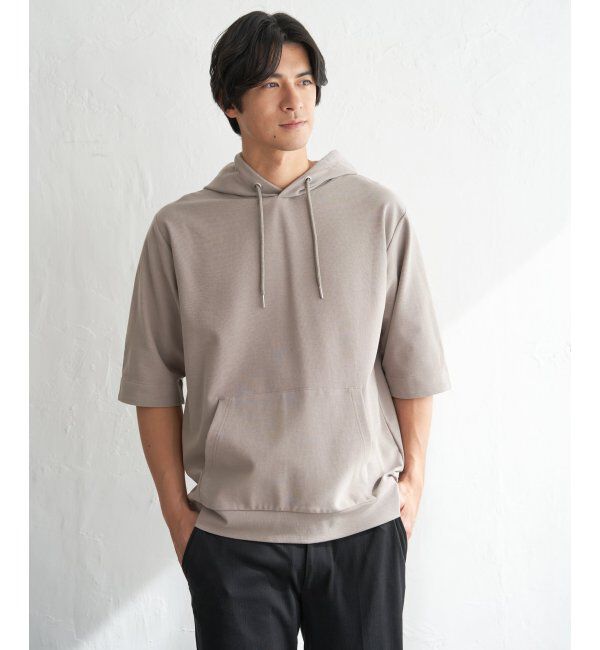 ikka「GOKU楽冷感2WAYパーカ」|Tシャツ・カットソー|グレー