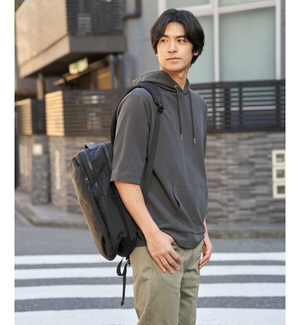 ikka「GOKU楽冷感2WAYパーカ」|Tシャツ・カットソー|チャコール