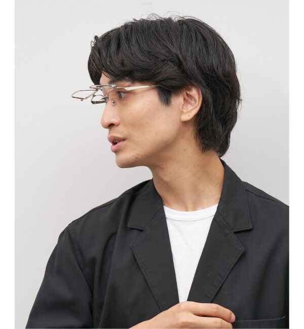  「スクエア型 跳ね上げ式メガネ フリップアップ FLIPUP ビジネス  レンズ交換券付」|メガネ|