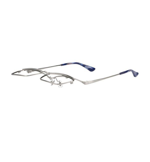  「スクエア型 跳ね上げ式メガネ フリップアップ FLIPUP ビジネス  レンズ交換券付」|メガネ|