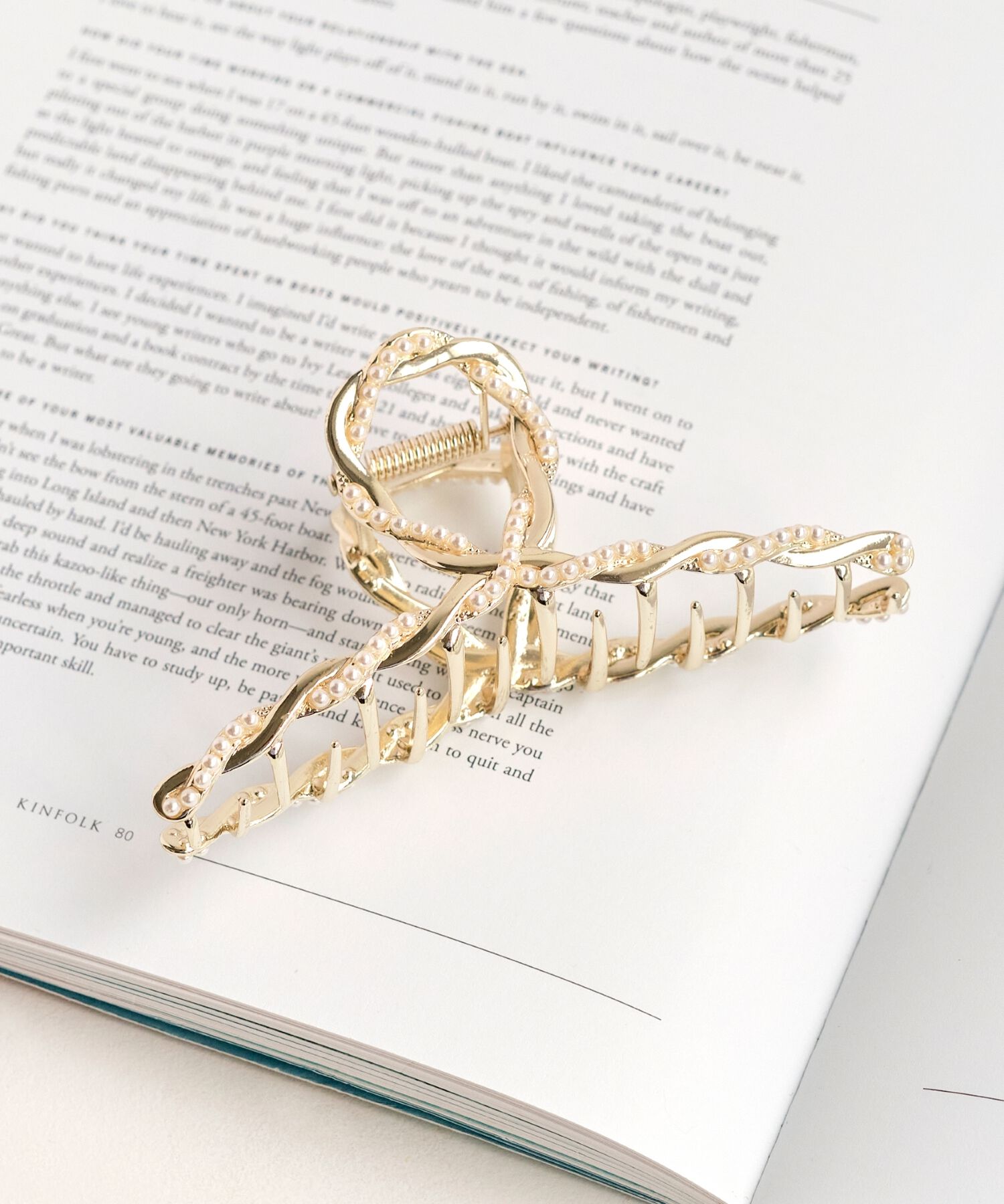 Phoebe「【WEB限定】ツイストパールバンスクリップ」|その他|