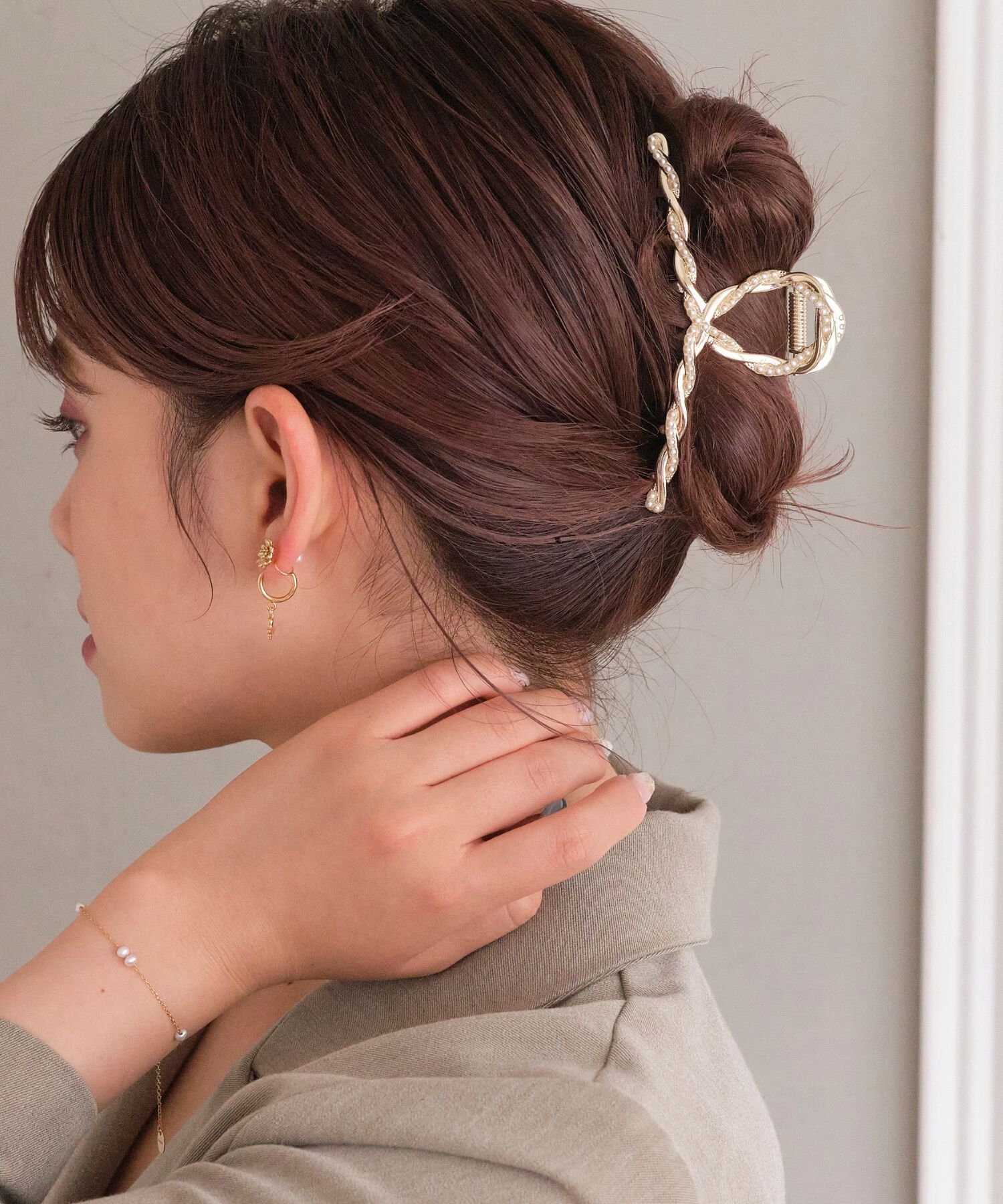Phoebe「【WEB限定】ツイストパールバンスクリップ」|その他|
