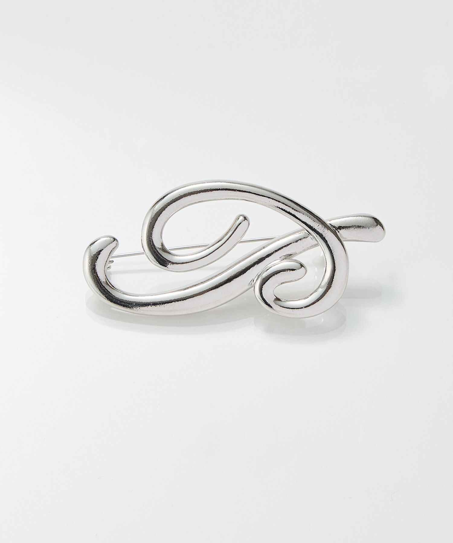 Phoebe「ニュアンスメタルブローチ　シルバー」|ブローチ・コサージュ|