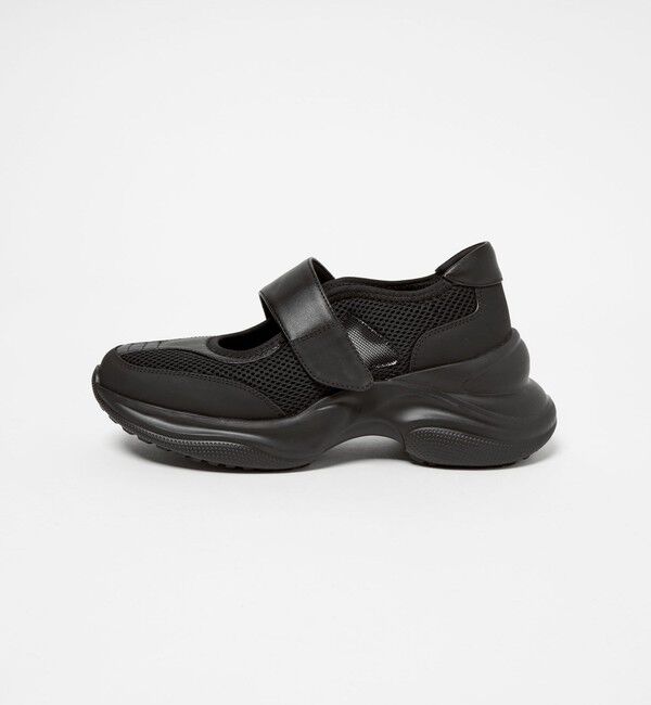 ODETTE E ODILE「＜SY＞ベルクロメリージェーン スニーカー75&uarr;」|スニーカー|BLACK