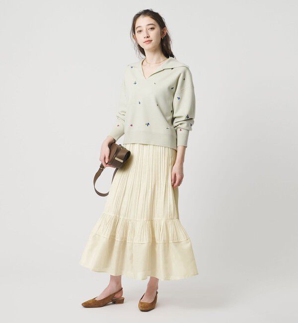 UNITED ARROWS「オーガンジー コンスト プリーツスカート」|スカート|