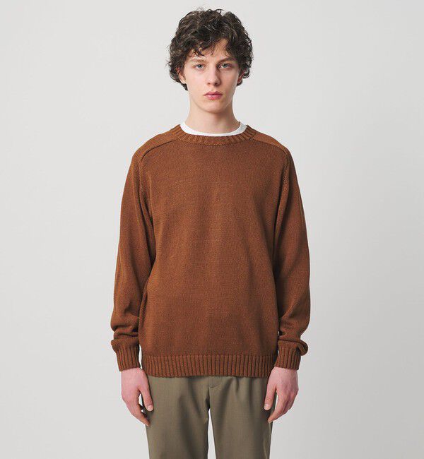 UNITED ARROWS「テープヤーン 天竺編み  クルーネック サマーニット」|ニット・セーター|