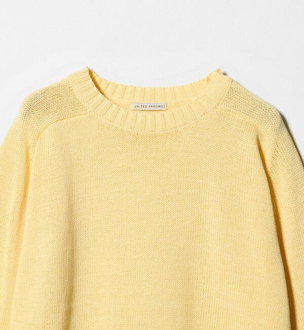 UNITED ARROWS「テープヤーン 天竺編み  クルーネック サマーニット」|ニット・セーター|